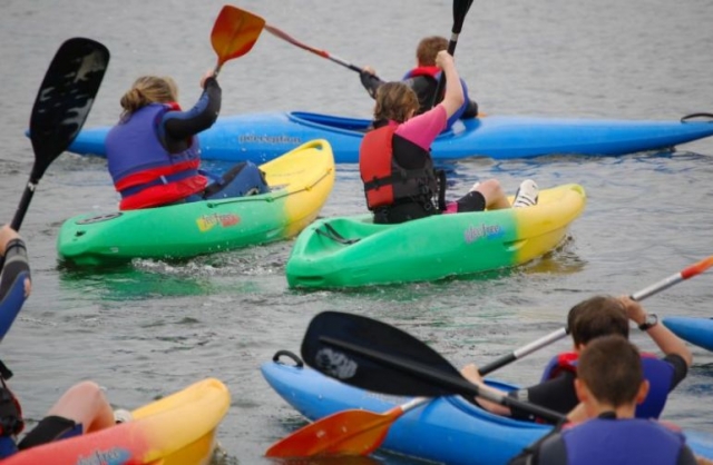 A kayaking lesson